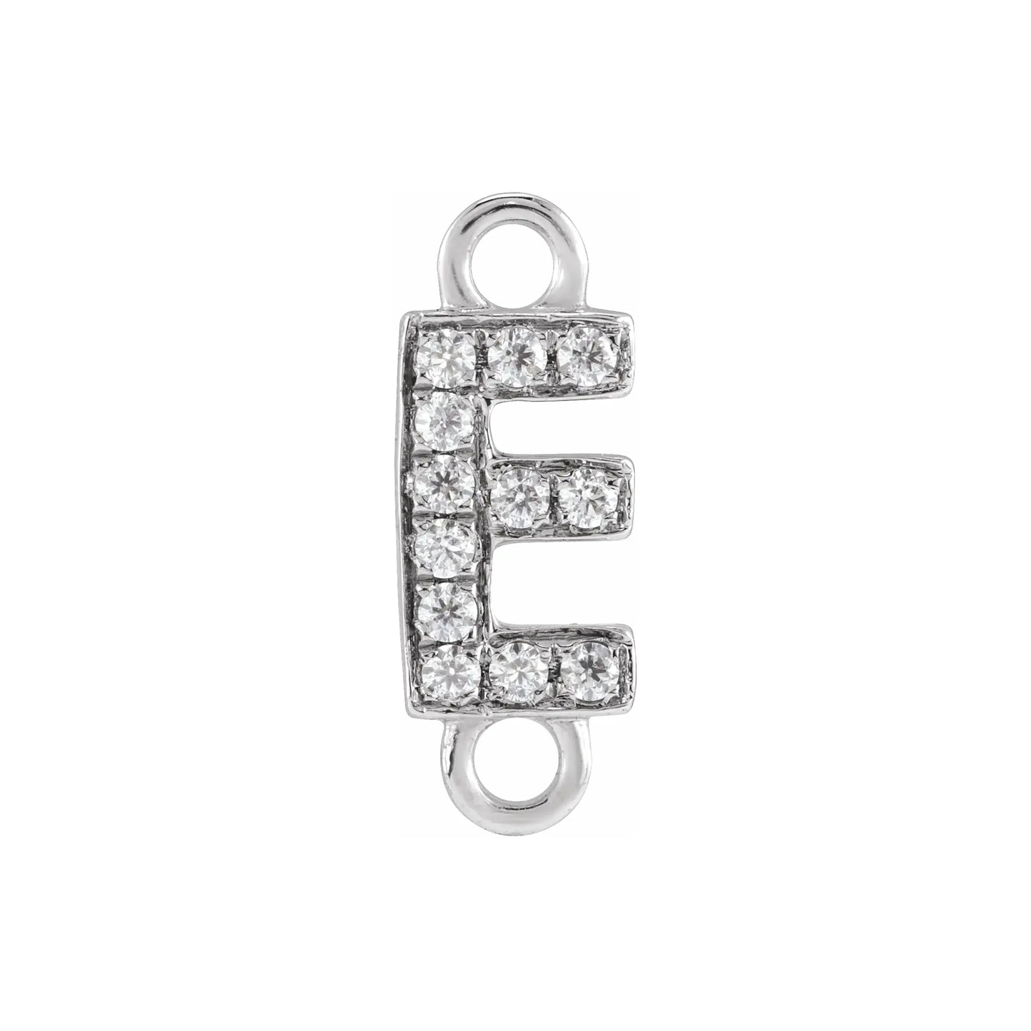 Letter Diamond Connectors 14k Gold
