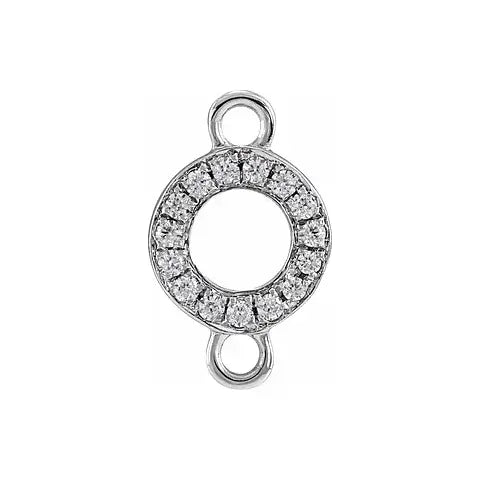Letter Diamond Connectors 14k Gold