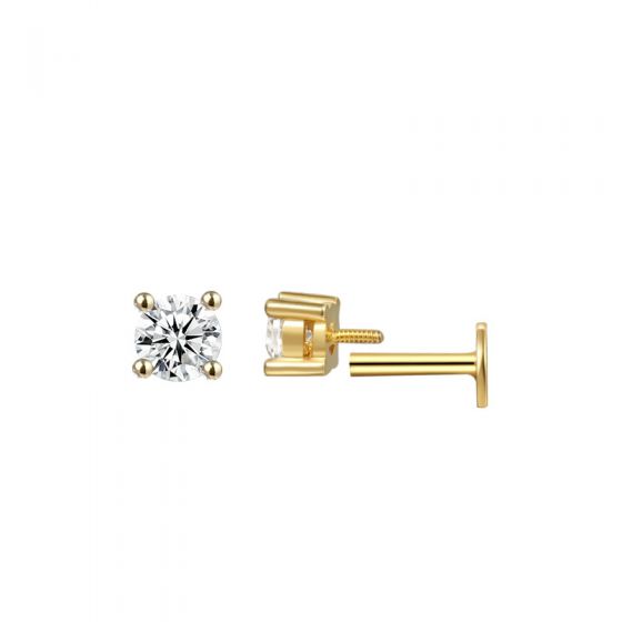 CZ Studs Flatback