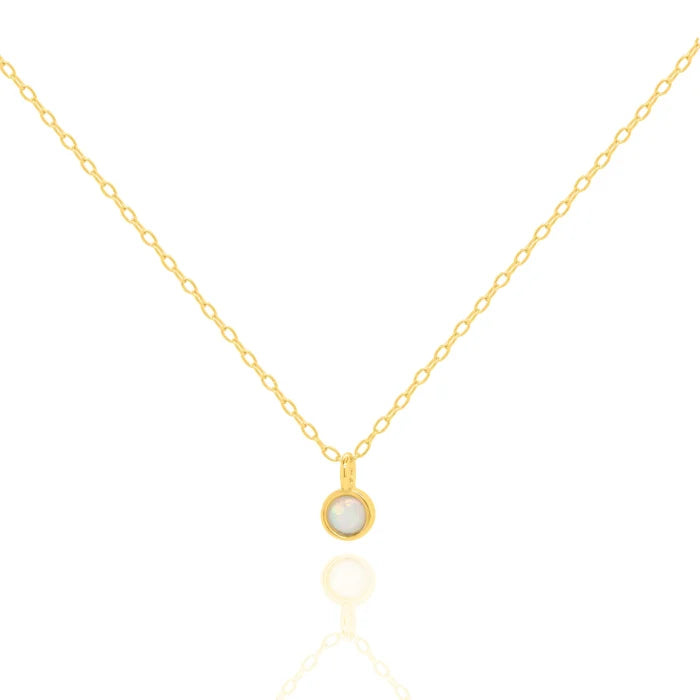 Dainty Opal Necklace