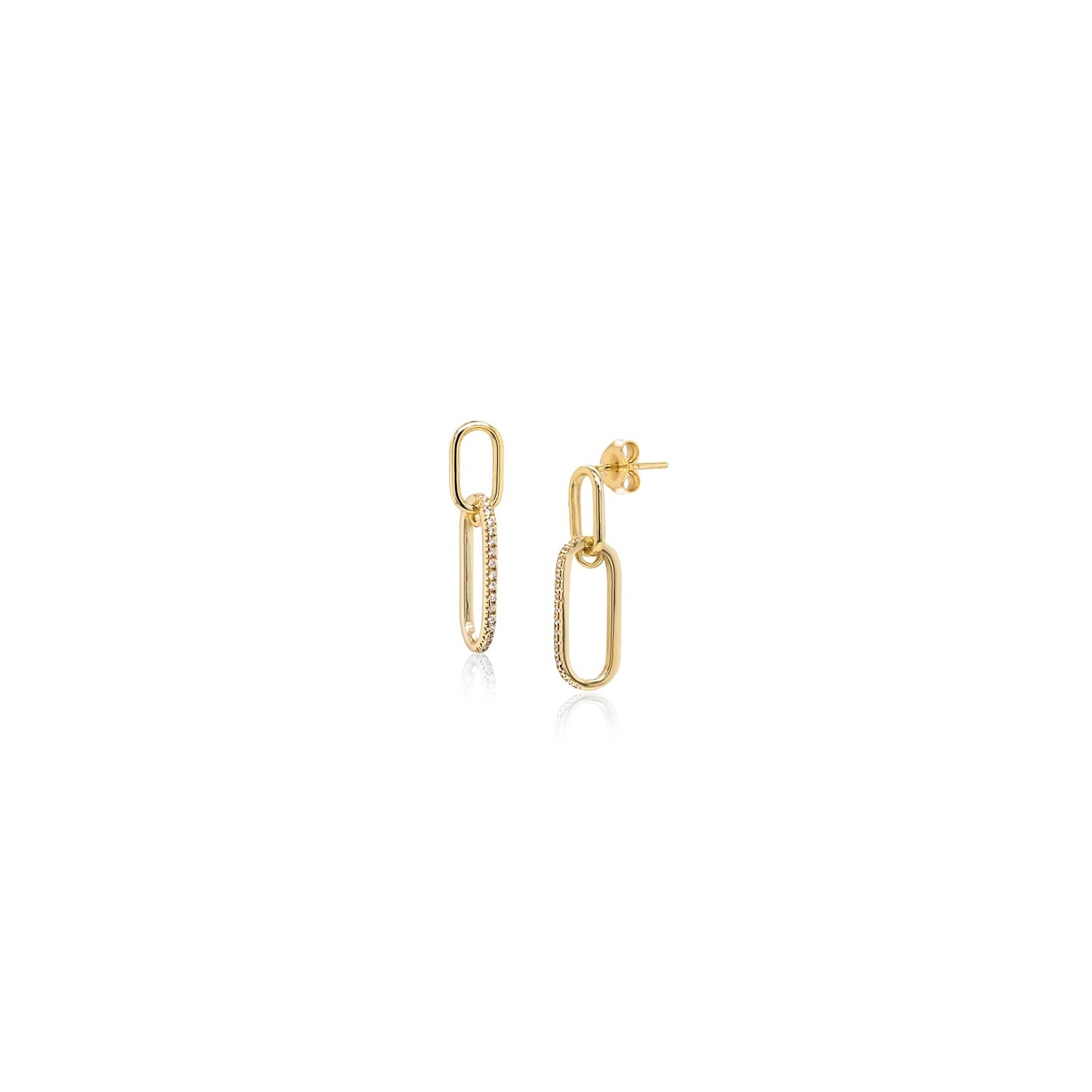 Paperclip Drop Earrings
