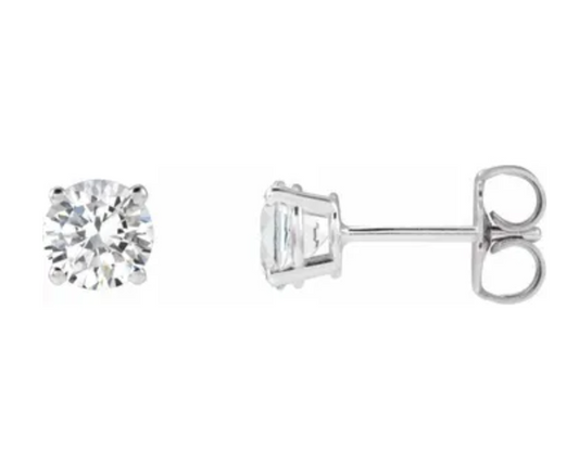 Sparkling Sterling Silver Studs