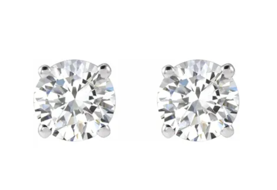 Sparkling Sterling Silver Studs