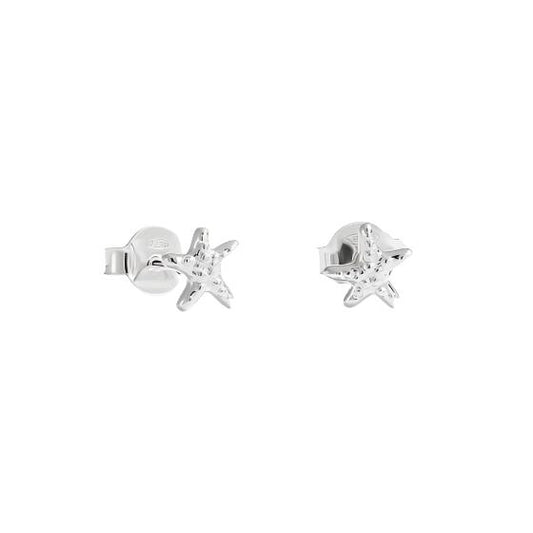 Sterling silver starfish studs