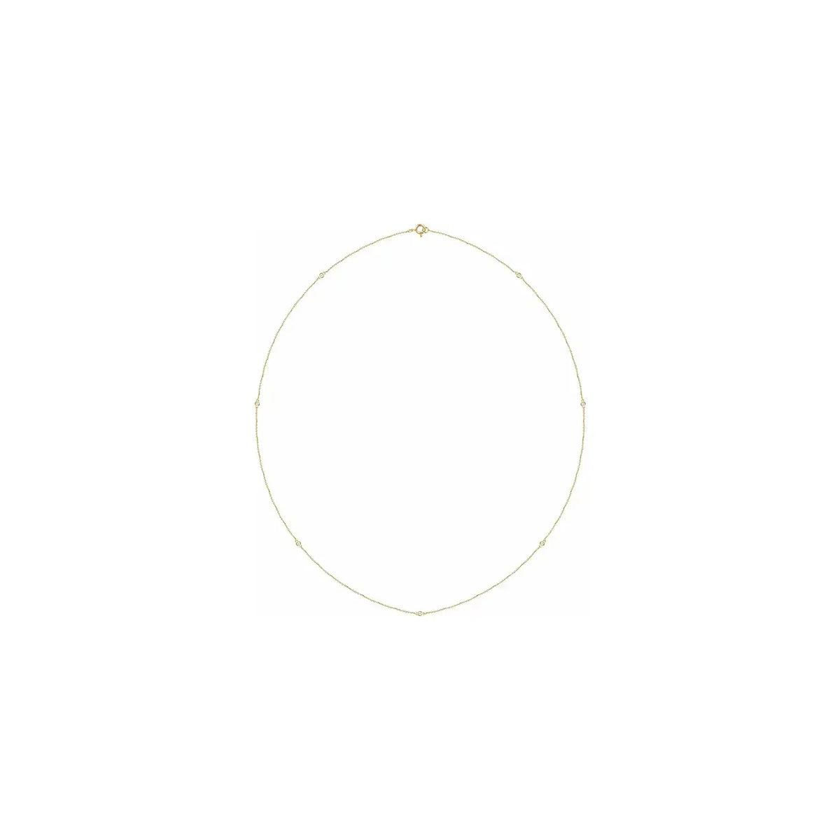 Diamond Necklace in yellow gold