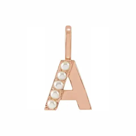 Pearl Initial Necklace