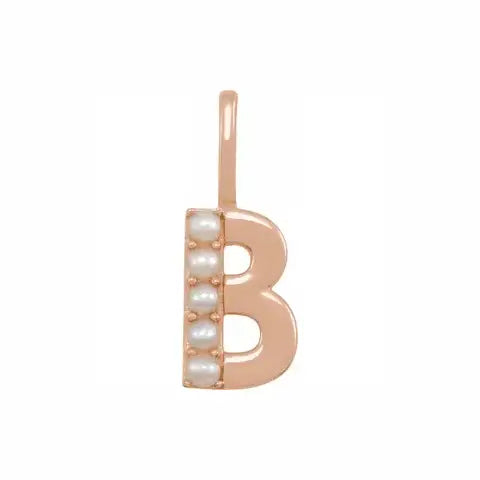 Pearl Initial Necklace