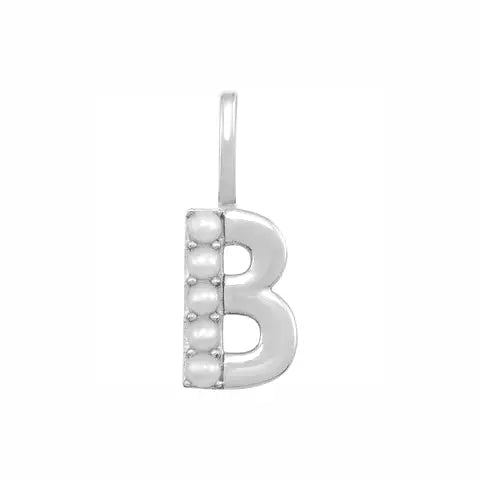 Pearl Initial Necklace