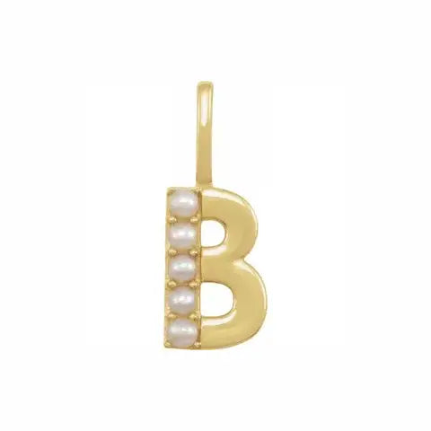 Pearl Initial Necklace