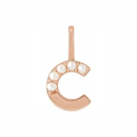 Pearl Initial Necklace