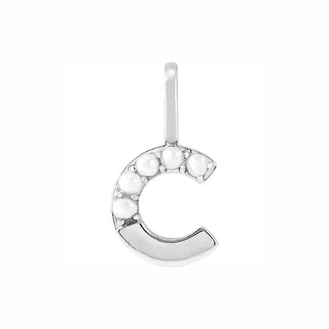 Pearl Initial Necklace