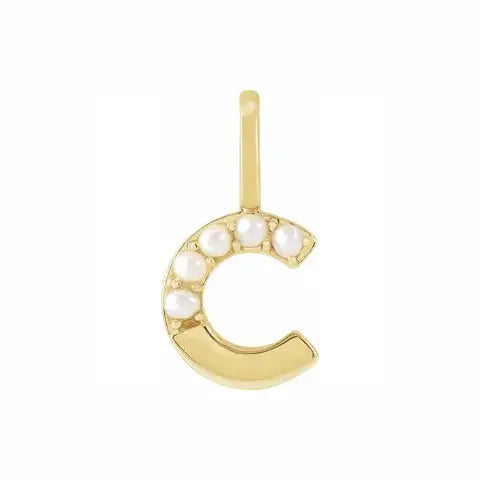 Pearl Initial Necklace