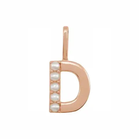 Pearl Initial Necklace