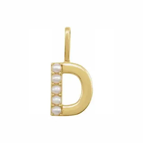 Pearl Initial Necklace