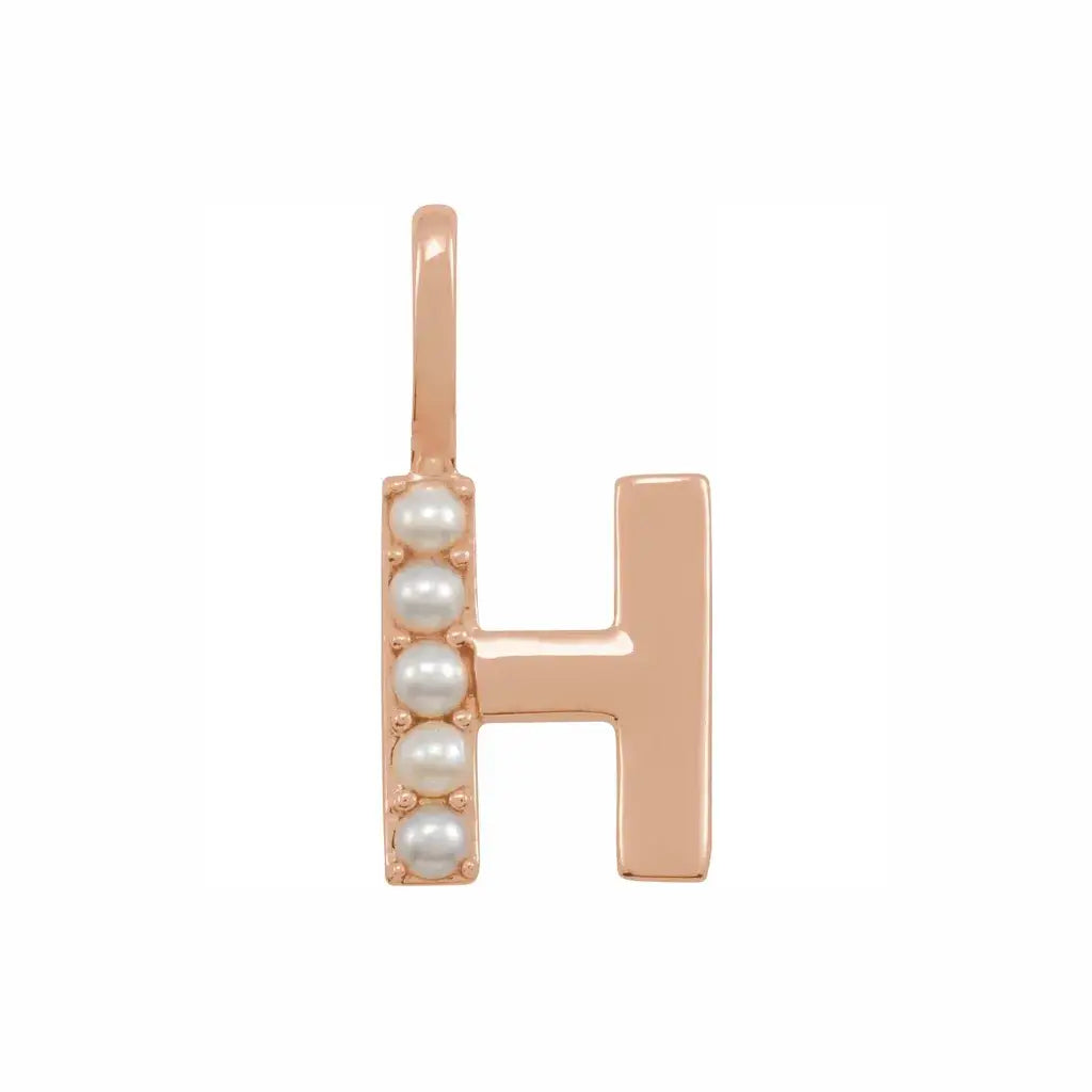 Pearl Initial Necklace