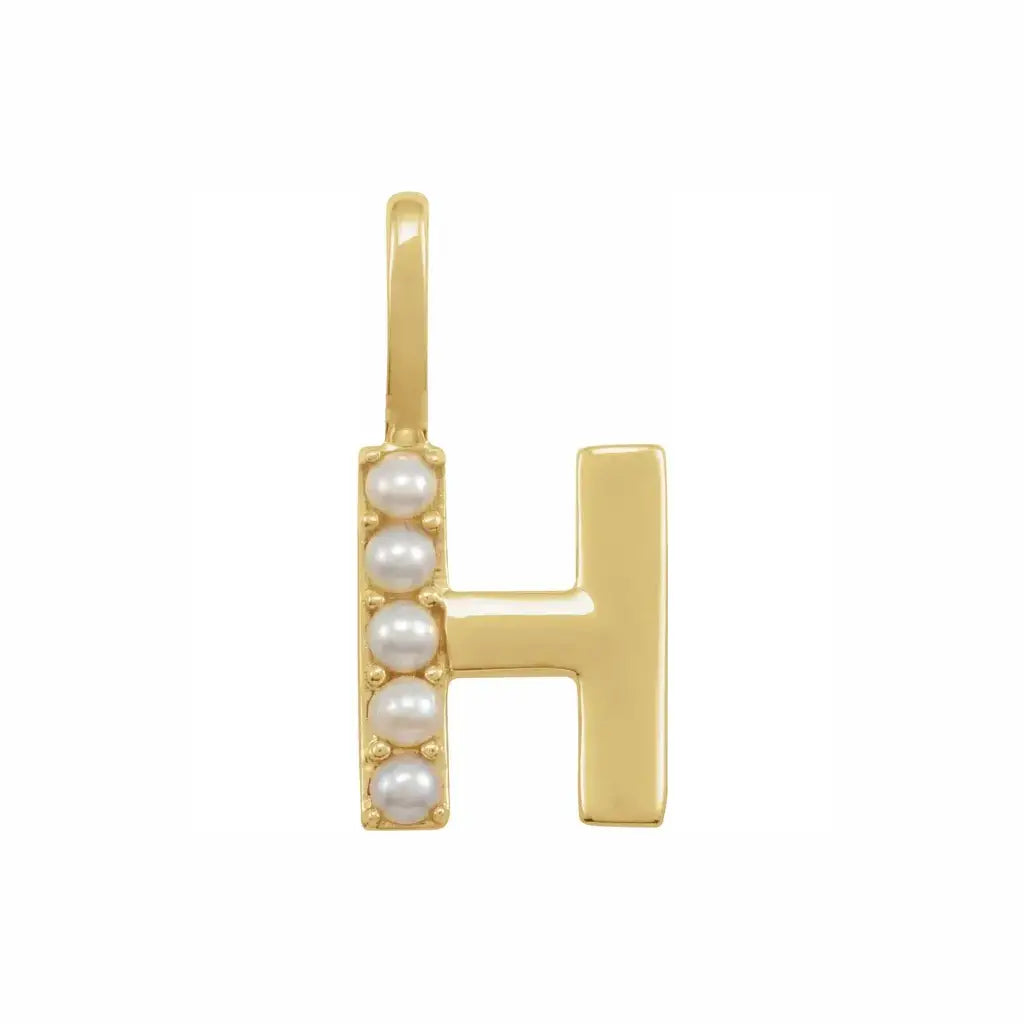 Pearl Initial Necklace