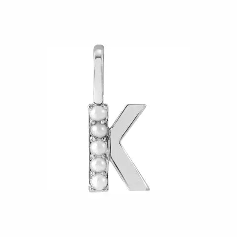 Pearl Initial Necklace
