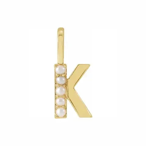Pearl Initial Necklace