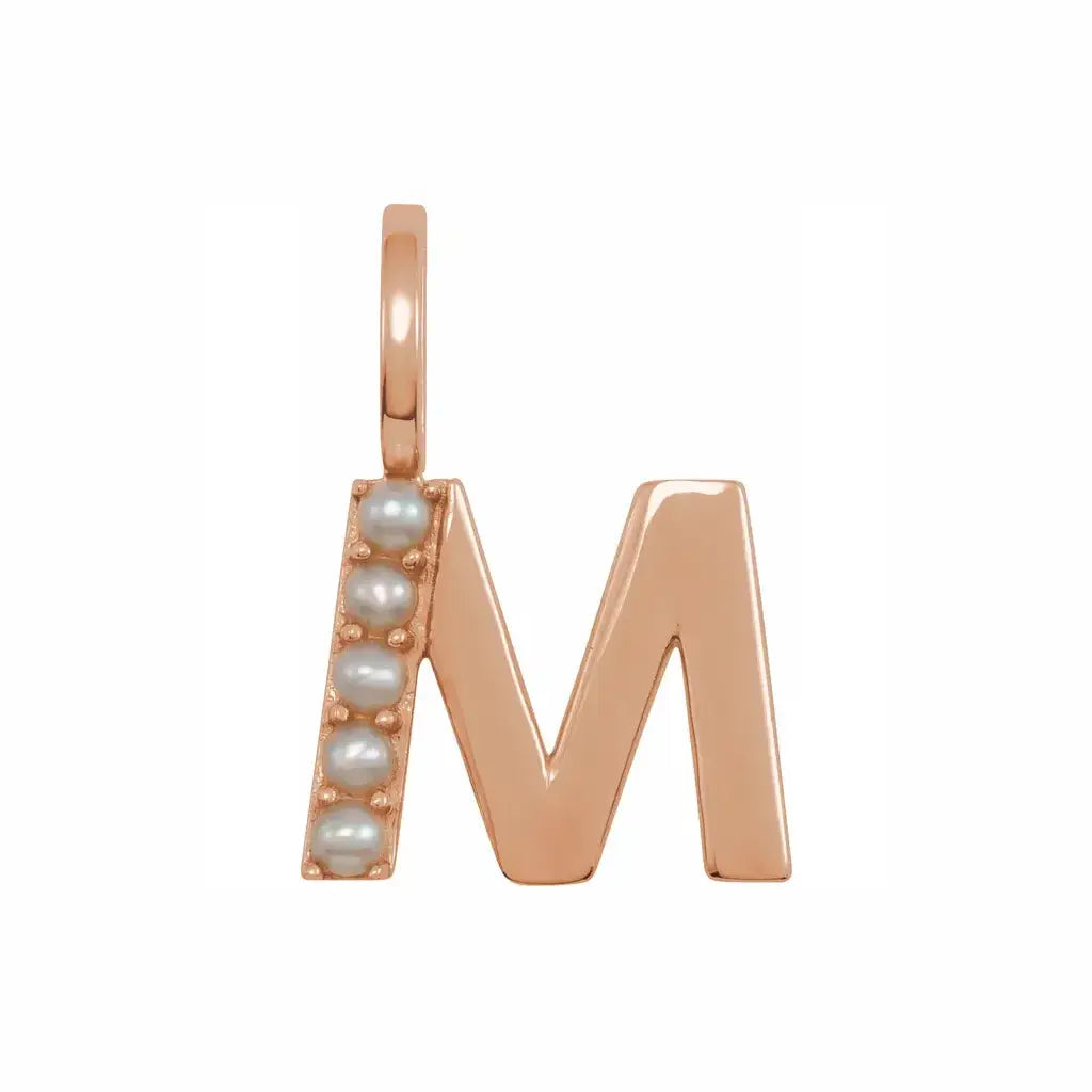 Pearl Initial Necklace