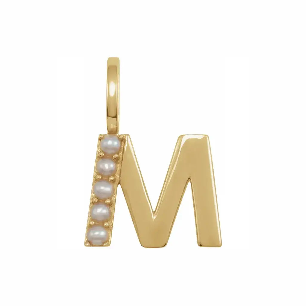 Pearl Initial Necklace