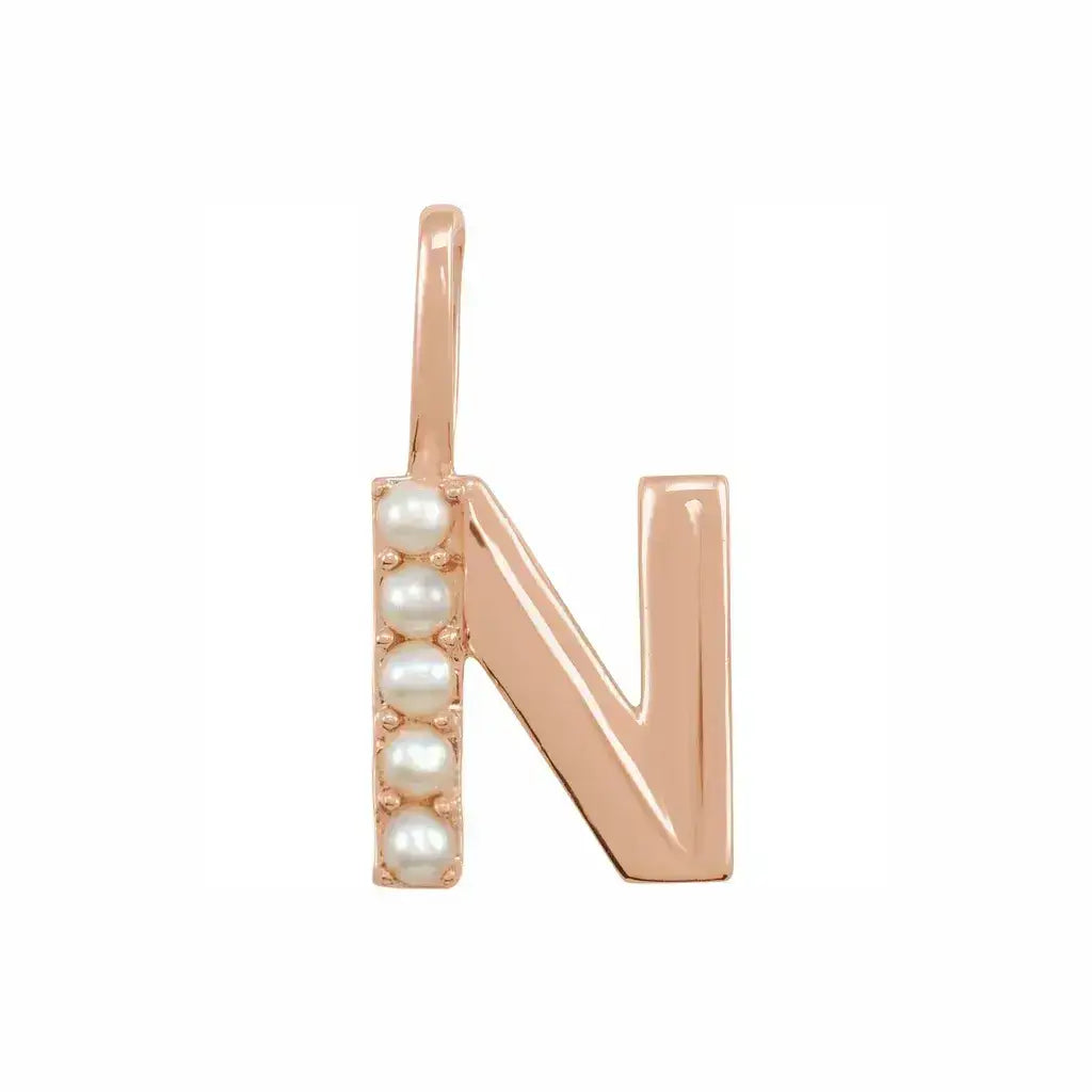Pearl Initial Necklace