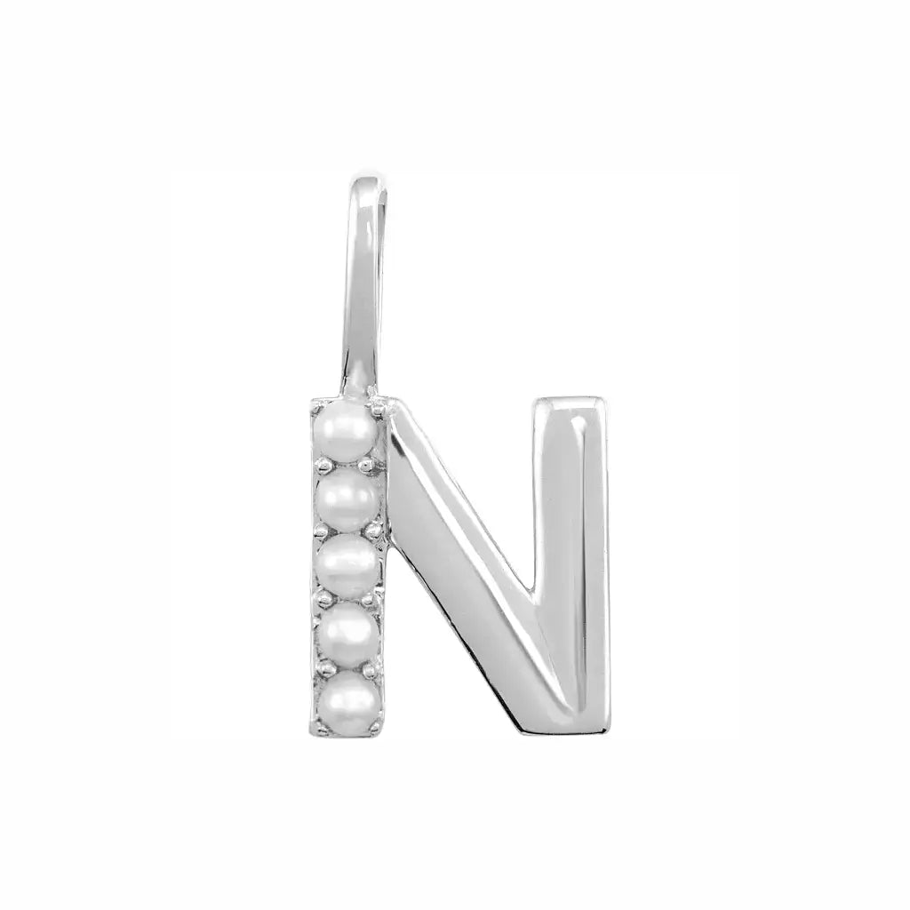 Pearl Initial Necklace
