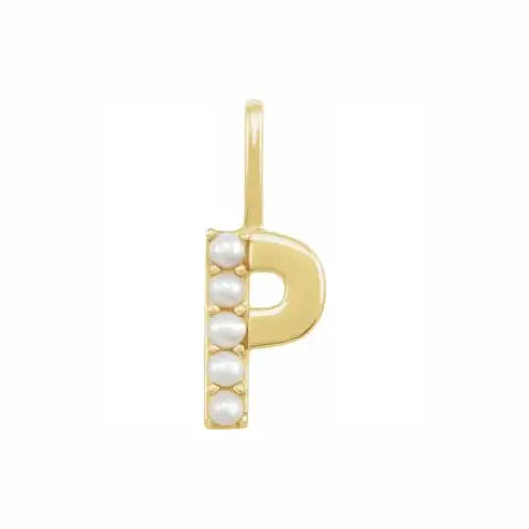 Pearl Initial Necklace