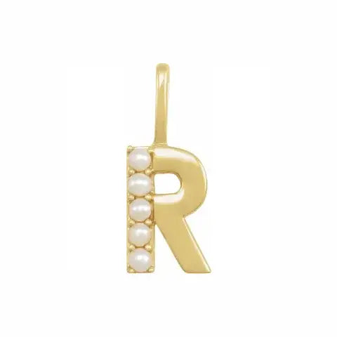 Pearl Initial Necklace