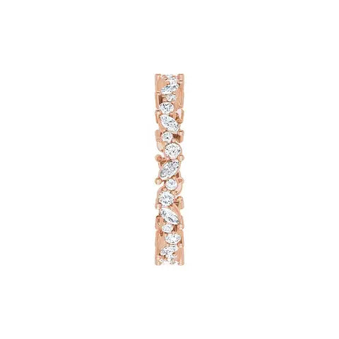 Marquise Round Eternity Band