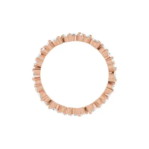 Marquise Round Eternity Band