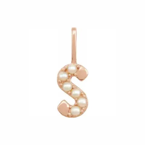 Pearl Initial Necklace