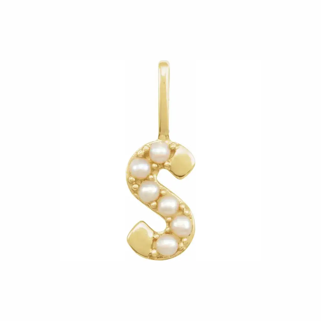 Pearl Initial Necklace