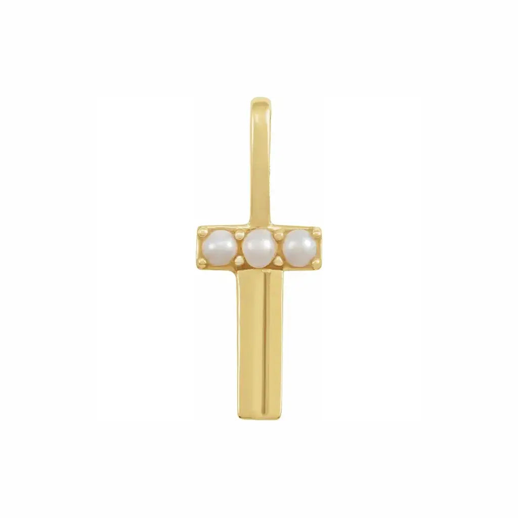 Pearl Initial Necklace