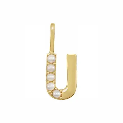 Pearl Initial Necklace