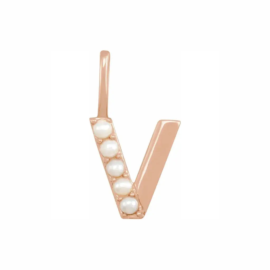 Pearl Initial Necklace