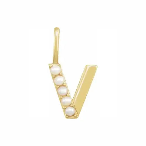 Pearl Initial Necklace
