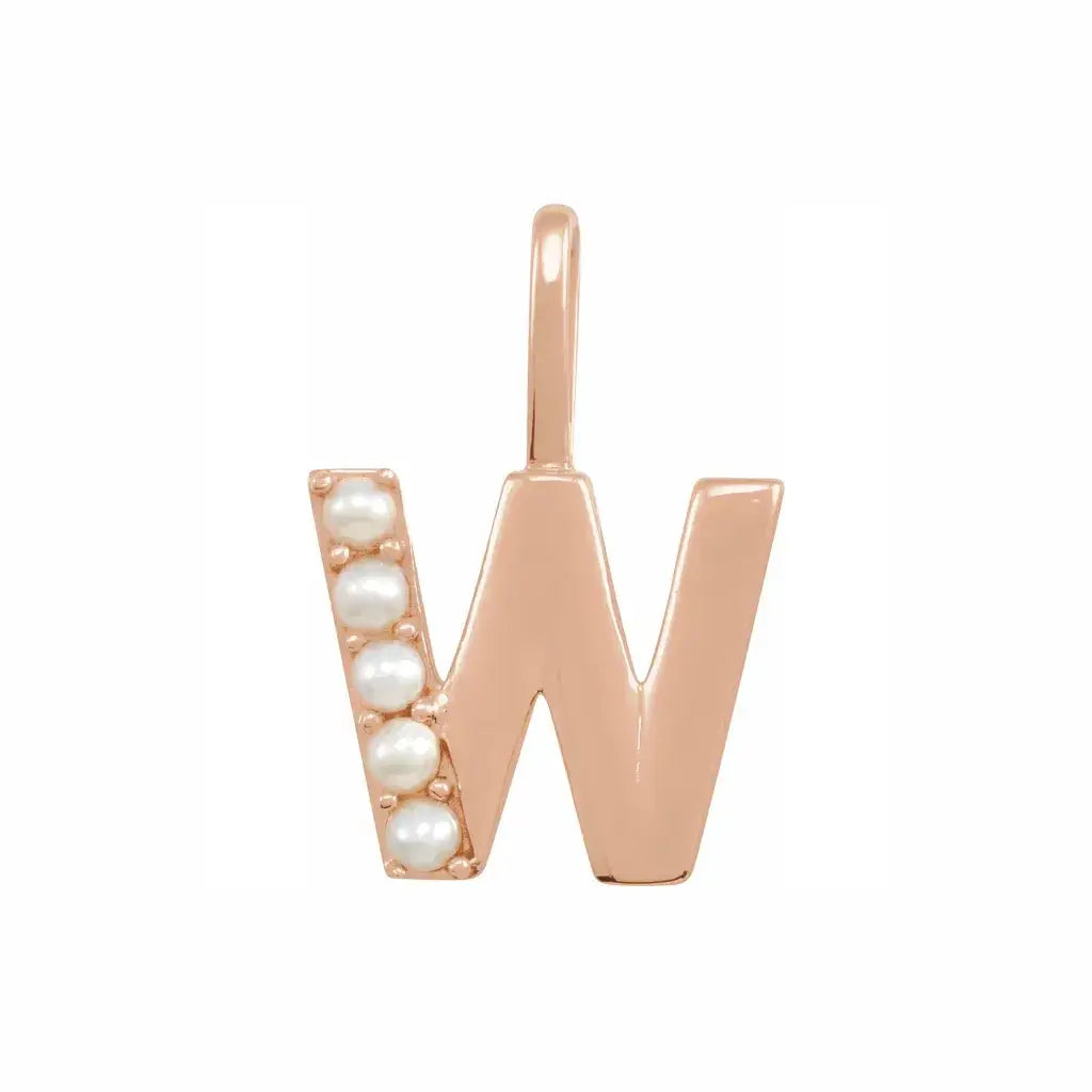 Pearl Initial Necklace