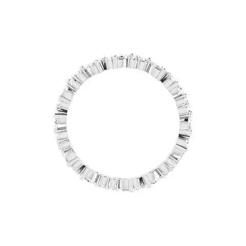 Marquise Round Eternity Band