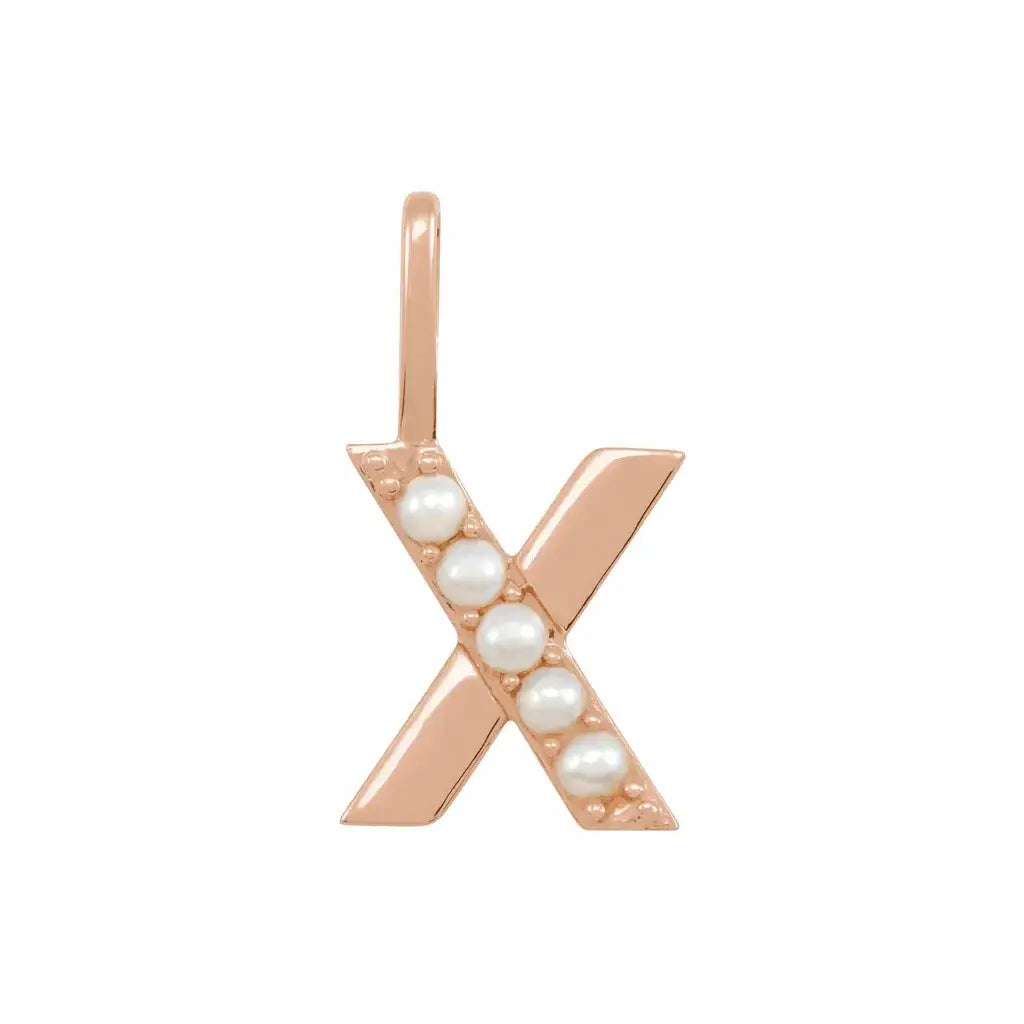 Pearl Initial Necklace