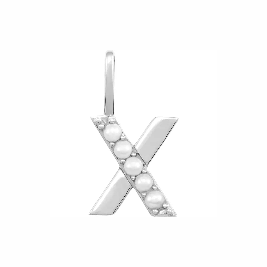Pearl Initial Necklace