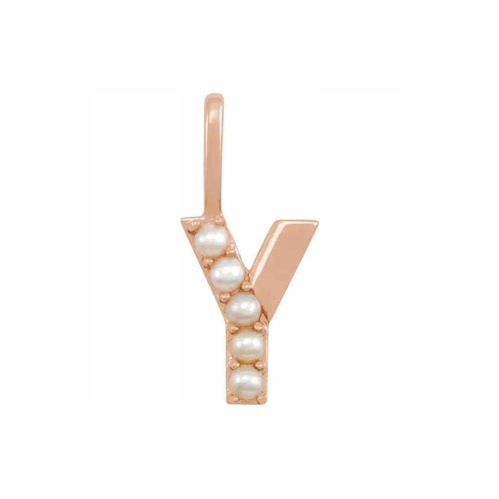 Pearl Initial Necklace