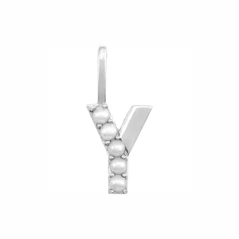 Pearl Initial Necklace