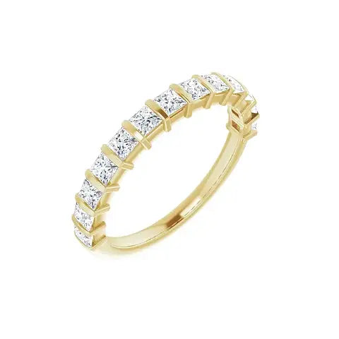 Classic Princess Bar Half Eternity Band