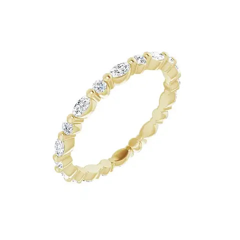 Mixed Shape Eternity Band