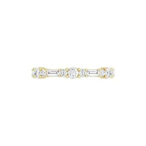 Round & Baguette Eternity Band