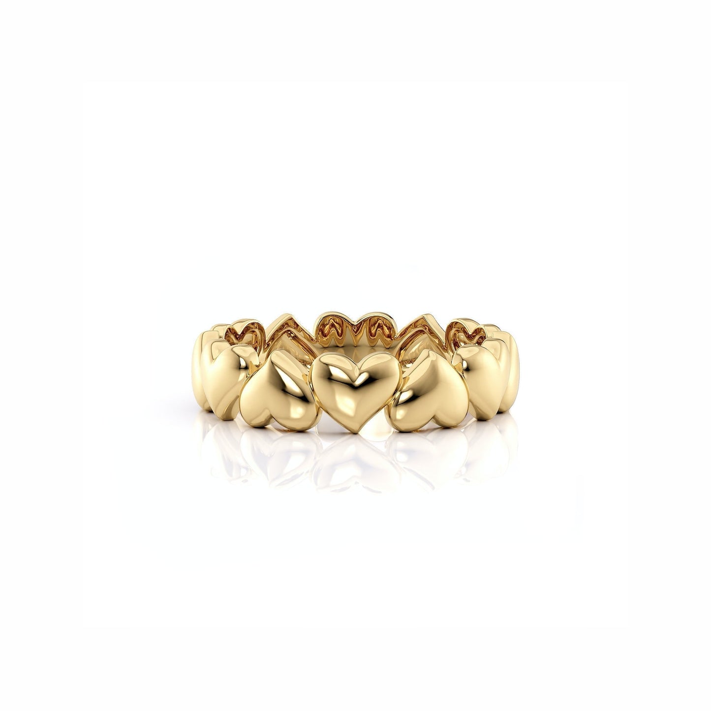 Puffy Hearts Ring