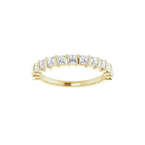 Classic Princess Bar Half Eternity Band