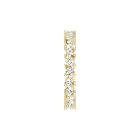 Marquise Round Eternity Band