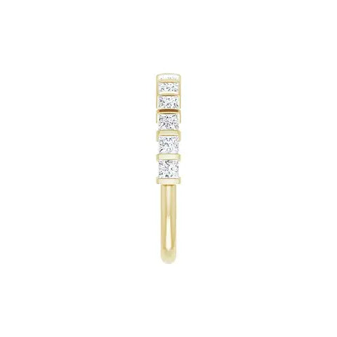 Classic Princess Bar Half Eternity Band