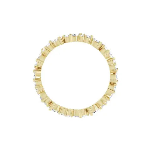 Marquise Round Eternity Band
